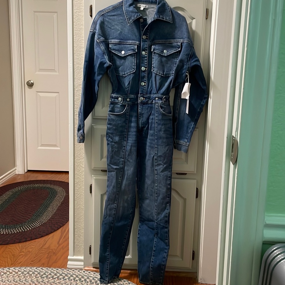 NWT Good American Denim Jumpsuit